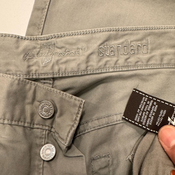 7 For All Mankind 5 pocket standard pants greige color - Picture 4 of 13